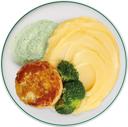 Изображение товара Котлета рыбная с картофельным пюре ЛЕНТА FRESH, 250г