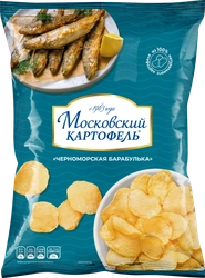 Чипсы картофельные МОСКОВСКИЙ КАРТОФЕЛЬ рифленые со вкусом черноморской барабульки, 120г