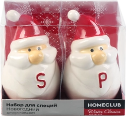 Набор емкостей для специй HOMECLUB Новогодний, керамика, Арт. KS8523057