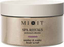 Изображение товара Скраб для тела MIXIT Spa Rituals сахарно-солевой с ароматом амбры и бобов тонка, 300г