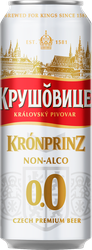 Напиток пивной безалкогольный КРУШОВИЦЕ Нон-алко 0.0 пастеризованный не более 0,3%, 0.43л