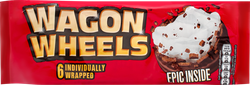 Изображение товара Печенье WAGON WHEELS с суфле покрытое глазурью с ароматом шоколада, 220г