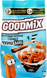 Готовый завтрак GOOD MIX Чурросвайб, хрустящие палочки с корицей, 210г