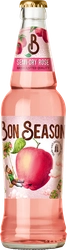 Сидр BON SEASON Rose фруктовый газированный фильтрованный пастеризованный полусухой 5,7%, 0.4л