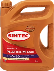 Масло моторное SINTEC Platinum 7000 5W-30 GF-6A SP, Арт. 600153, 4л