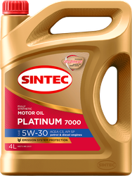 Изображение товара Масло моторное SINTEC Platinum 7000 5W-30 C3 SP, Арт. 600149, 4л
