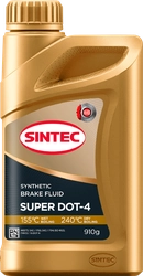 Тормозная жидкость SINTEC Super DOT-4, Арт. 800737, 910г