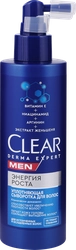 Сыворотка для волос CLEAR MEN Derma expert уплотняющая, энергия роста, 190мл