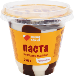Изображение товара Паста шоколадно-молочная ВЫБОР СЕМЬИ, 250г