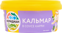 Изображение товара Кальмар МЕРИДИАН в соусе карри, соломка, 180г