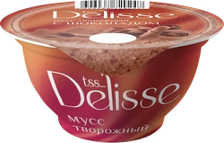 Мусс творожный DELISSE с шоколадом 3%, без змж, 100г