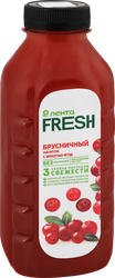 Напиток ЛЕНТА FRESH брусничный, 500мл