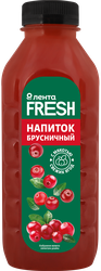 Изображение товара Напиток брусничный ЛЕНТА FRESH, 500мл