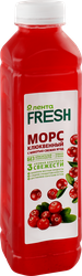 Морс ЛЕНТА FRESH клюквенный, 500мл