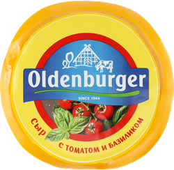 Сыр OLDENBURGER с томатом и базиликом 45%, без змж, 350г