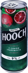 Напиток спиртной HOOCH Супер особый с соком грейпфрута газированный 9,0%, 0.33л