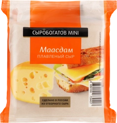 Сыр плавленый СЫРОБОГАТОВ Mini Маасдам 45%, без змж, 112г