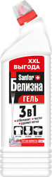 Средство чистящее SANFOR Белизна гель, с комплексным действием, 1,5л