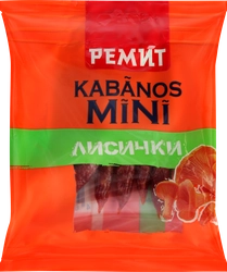 Колбаски сырокопченые РЕМИТ Kabanos Mini Лисички, 25г