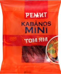 Колбаски сырокопченые РЕМИТ Kabanos Mini Том Ям, 25г