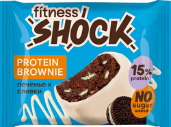 Изображение товара Пирожное FITNESSHOCK Брауни с ароматом печенья, 50г