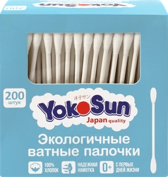 Палочки ватные детские YOKOSUN, 200шт