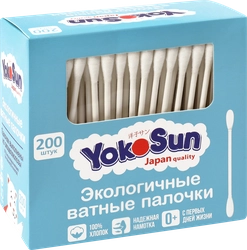 Палочки ватные детские YOKOSUN, 200шт