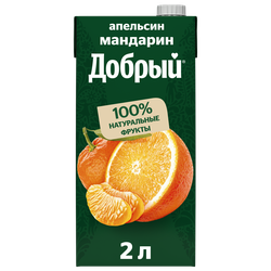 Напиток сокосодержащий ДОБРЫЙ Апельсин, мандарин, 2л