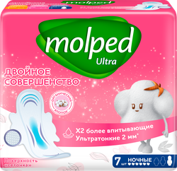 Изображение товара Прокладки гигиенические MOLPED Ultra Night, 7шт