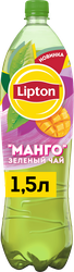 Напиток LIPTON Зеленый чай со вкусом манго негазированный, 1.5л
