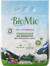 Стиральный порошок BIOMIO Bio-universal Colors&Whites Универсальный, концентрат, 2,4кг