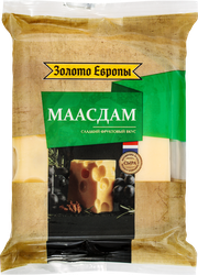 Изображение товара Сыр ЗОЛОТО ЕВРОПЫ Маасдам 45%, без змж, 180г