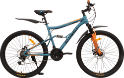 Велосипед горный ACTIWELL Hurricane, колеса 27,5" алюминиевая рама 21 скорость, в ассортименте, Арт. HUR26AL-U