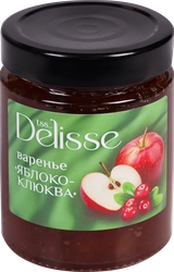 Варенье DELISSE Яблоко-клюква, 275г