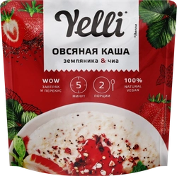 Каша овсяная YELLI Земляника-чиа, 60г