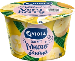 Йогурт VIOLA Very Berry с бананом 2,6%, без змж, 180г