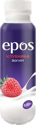 Йогурт питьевой EPOS Клубника 0,05%, без змж, 250г