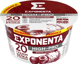 Продукт высокобелковый кисломолочный EXPONENTA High-Pro Вишня, пломбир, без змж, 160г