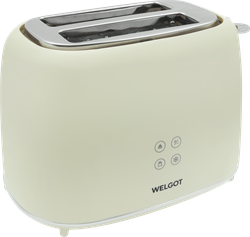 Тостер WELGOT Nude, электронный дисплей, Арт. ST-284D