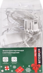 Гирлянда электрическая HOMECLUB 30LED 3,5м, шнур 2м, 8 режимов, IP20, в ассортименте, Арт. LS0063