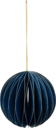Украшение елочное HOMECLUB Бумажный шар с золотистыми гранями, Арт. NBV1801