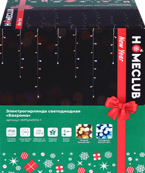 Изображение товара Гирлянда электрическая HOMECLUB Бахрома 720LED 25м IP56 теплый белый, Арт. WPS240012-1