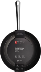 Сковорода PLATINUM CHOICE индукция 28см, облегченный чугун, Арт. AE-L4