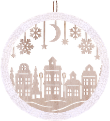 Изображение товара Подвеска новогодняя HOMECLUB Рождественские дома 31см, в ассортименте, Арт. 22SF21304/05