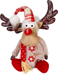 Изображение товара Фигура новогодняя HOMECLUB Олень в золотых ботинках 36см, золотой, Арт. OH23-JC-209AB