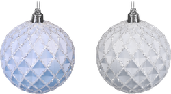 Изображение товара Шар елочный HOMECLUB ребристый 8см, в ассортименте, Арт. KP8001-3M03