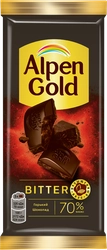 Шоколад горький ALPEN GOLD темный, 75г