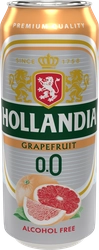 Напиток пивной безалкогольный HOLLANDIA GRAPEFRUIT нефильтр. паст. осв. алк. не более 0,5% ж/б