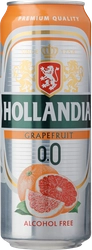 Напиток пивной безалкогольный HOLLANDIA Grapefruit нефильтрованный пастеризованный осветленный не более 0,5%, 0.45л