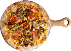 Пицца Мясная c халапеньо, 400г